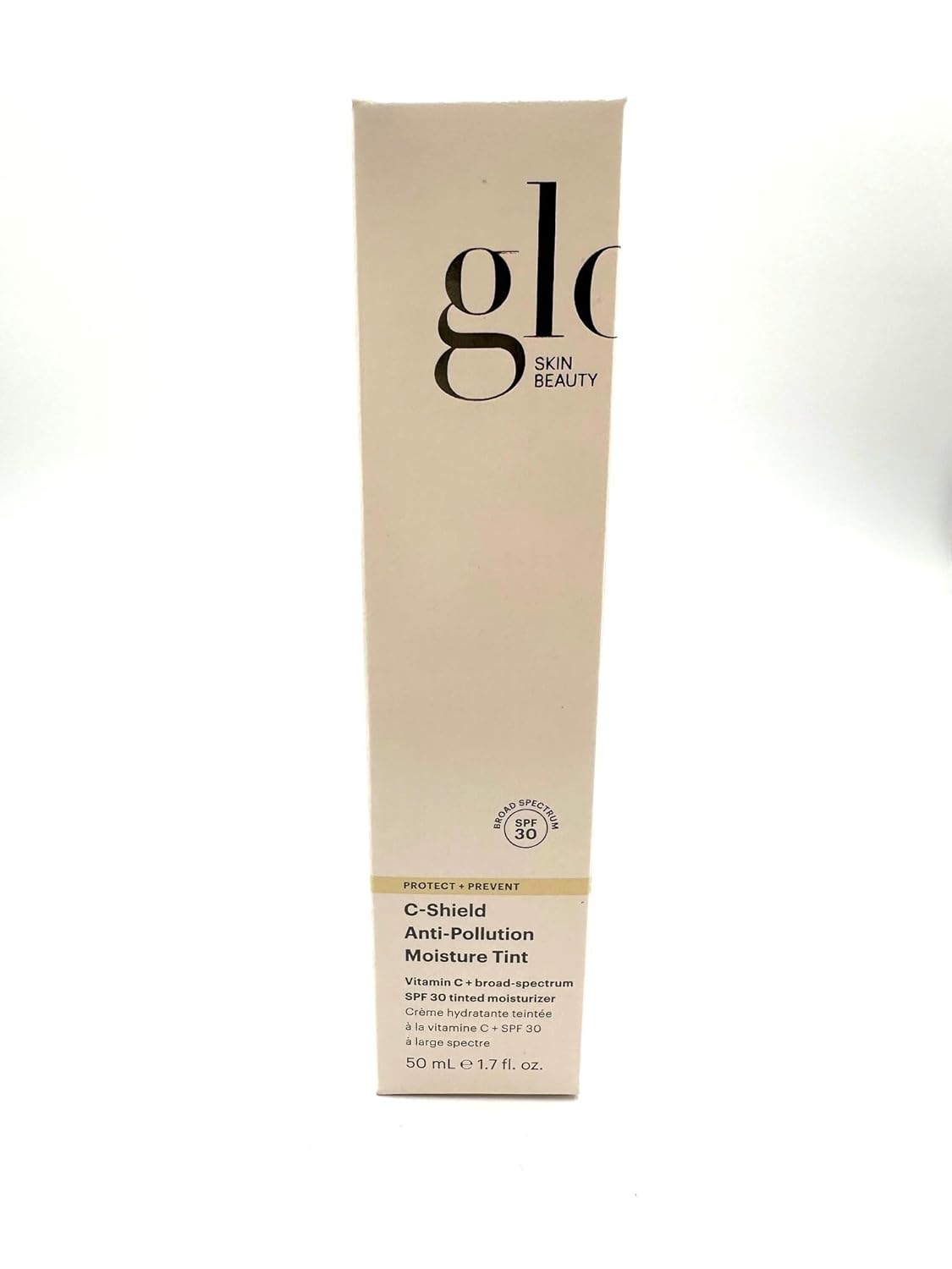 Glo Skin Beauty C-Shield Anti-Pollution Moisture Tint - Tinted Moisturizer With SPF 30 for Face, Broad Spectrum Protection & Vitamin C, 1.7 Oz (5W-Medium)