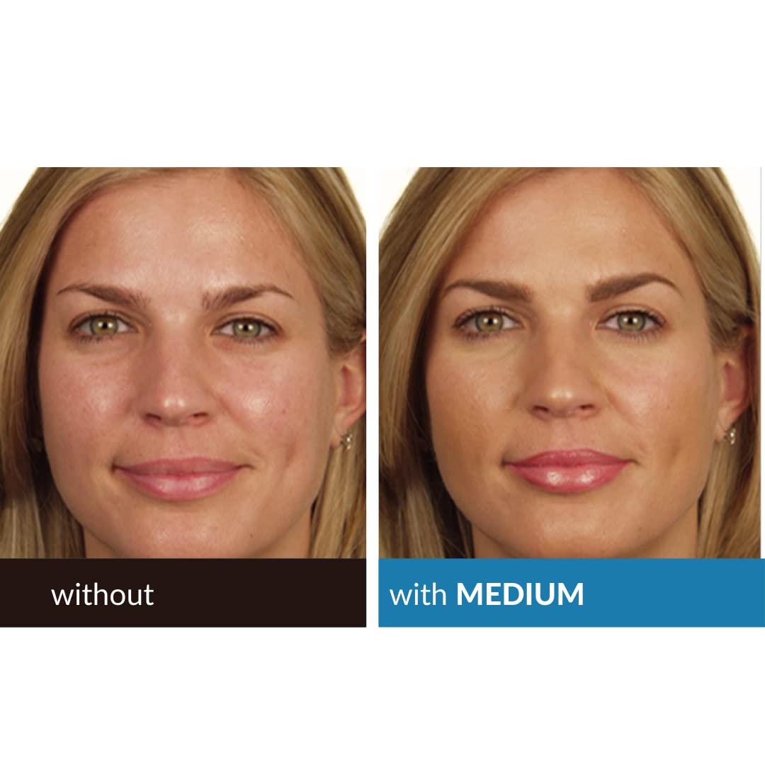 Serious Skincare BELLA ROSE PRO-MINERALS Loose Mineral Powder Makeup Foundation SPF 15 with Application Brush - Lightweight - Buildable Coverage - Luminous Matte Finish - Talc Free - 0.50 oz - Medium