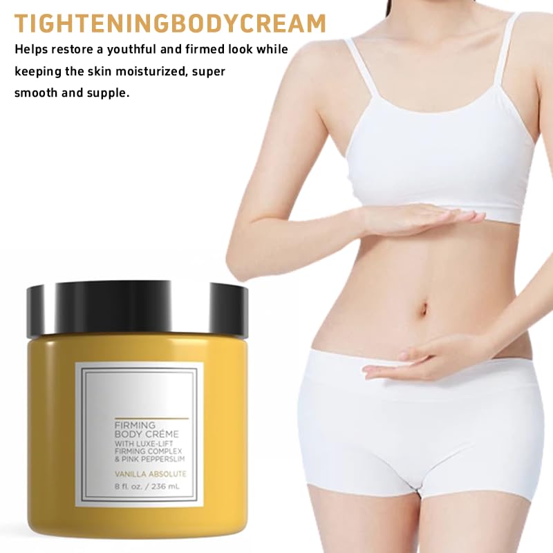 Champagne Lift Body Creme,lift firming body creme, with Luxe-Lift Firming Complex & Pink Pepperslim,Deep Hydration & Smoothing, Hydrates Dry Skin Arms & Legs (Vanilla)