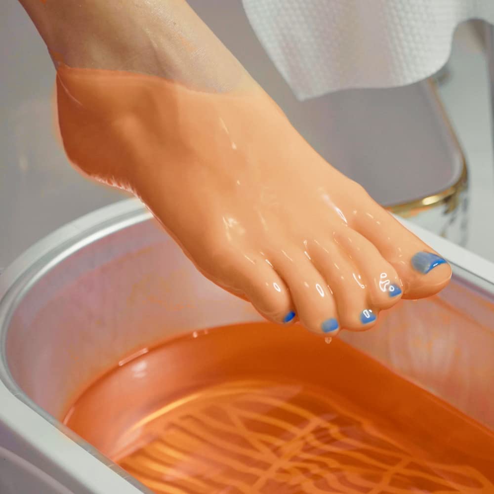 ForPro Professional Collection Nurture Paraffin Wax Refill, Peach Vanilla, Six 1-Pound Paraffin Blocks, Non-Greasy, Moisturizing for Soft & Healthy Skin, 6 Lbs