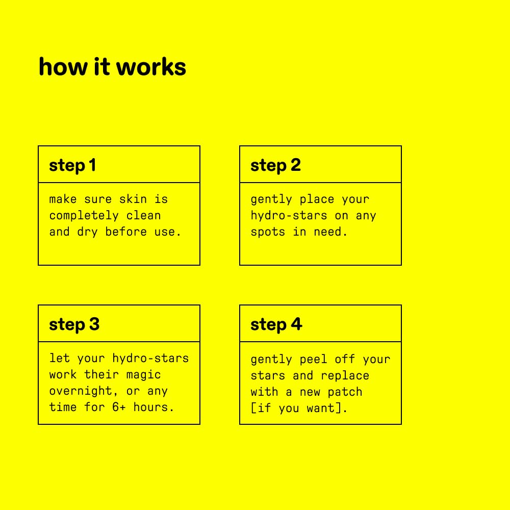 Starface Hydro-Stars BIG PACK, Hydrocolloid Pimple Patches, Absorb Fluid and Reduce Redness, Cute Star Shape, Cruelty-Free Skincare (96 Count)