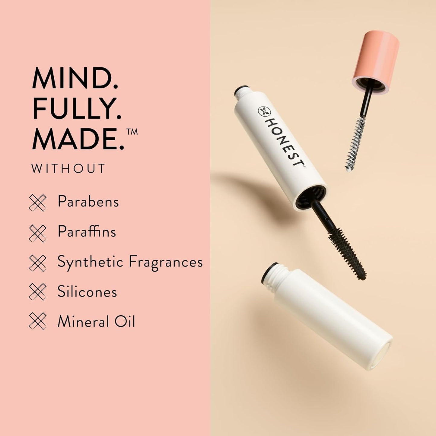 Honest Beauty Extreme Length Volumizing Clean Mascara + Honest Lavender Foaming Bubble Bath Bundle | Naturally Derived + Cruelty Free | 0.27 fl oz, 12 fl oz