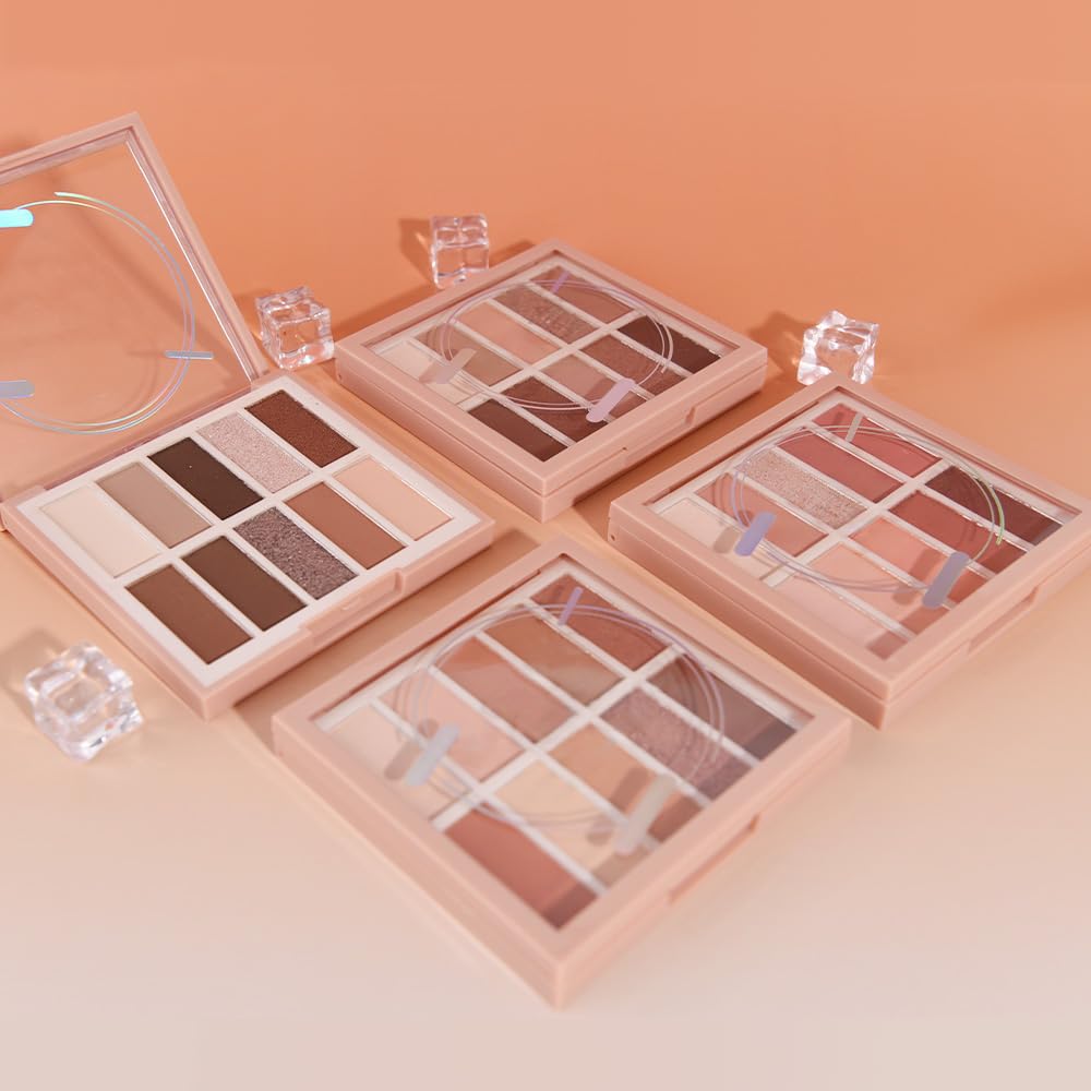 Neutral Nude Eye Shadow Palette,Matte Brown Bronze Naked Cream Eyeshadow Palette,Make Up Pallets for Women Natural Eyeshadows for Eyes Long Lasting Naturing-Looking