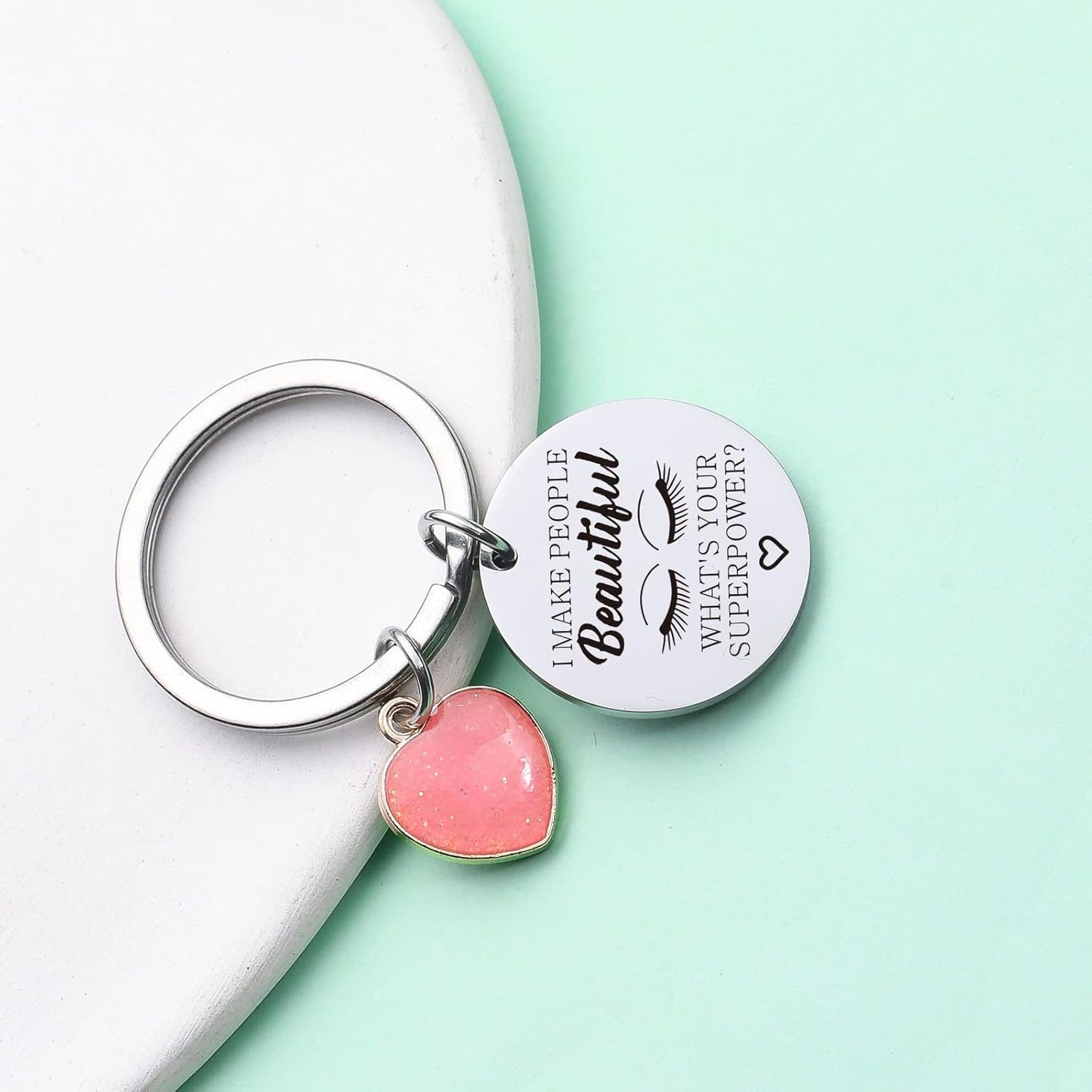 Lashes Keychain Lashes Girl Gift Eyelashes Artist Keychain Beautician Gift Makeup Lover Gift
