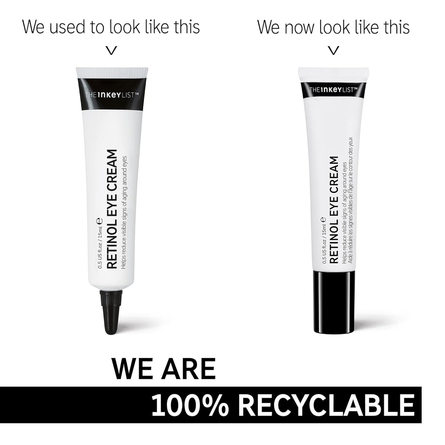 The INKEY List Retinol Eye Cream, Reduce Wrinkles and Fine Lines, Support Collagen Production, 0.5 fl oz