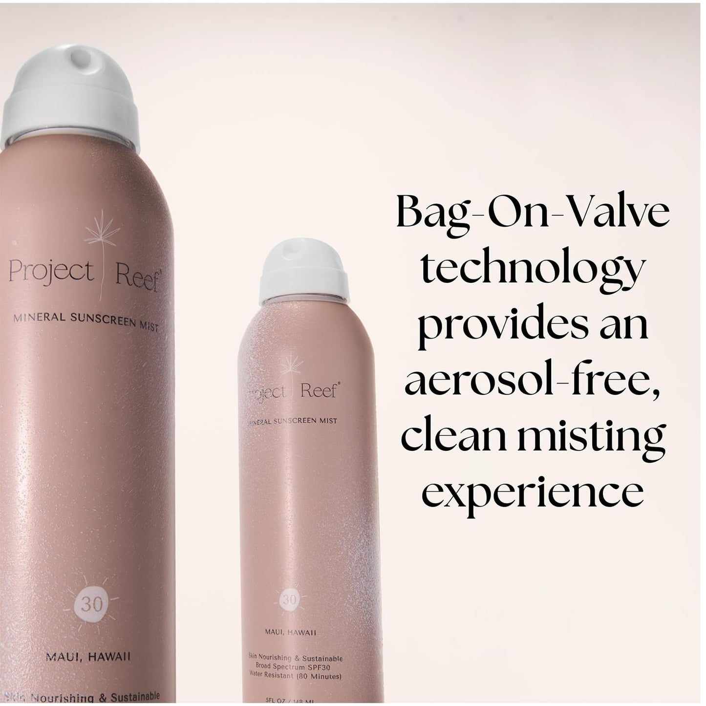 SPF 30 Mineral Sunscreen Spray - Non-Aerosol, Reef Safe, Zinc Sun Block w/ Natural Ingredients, No White Cast Sunscreen for All Skin Types