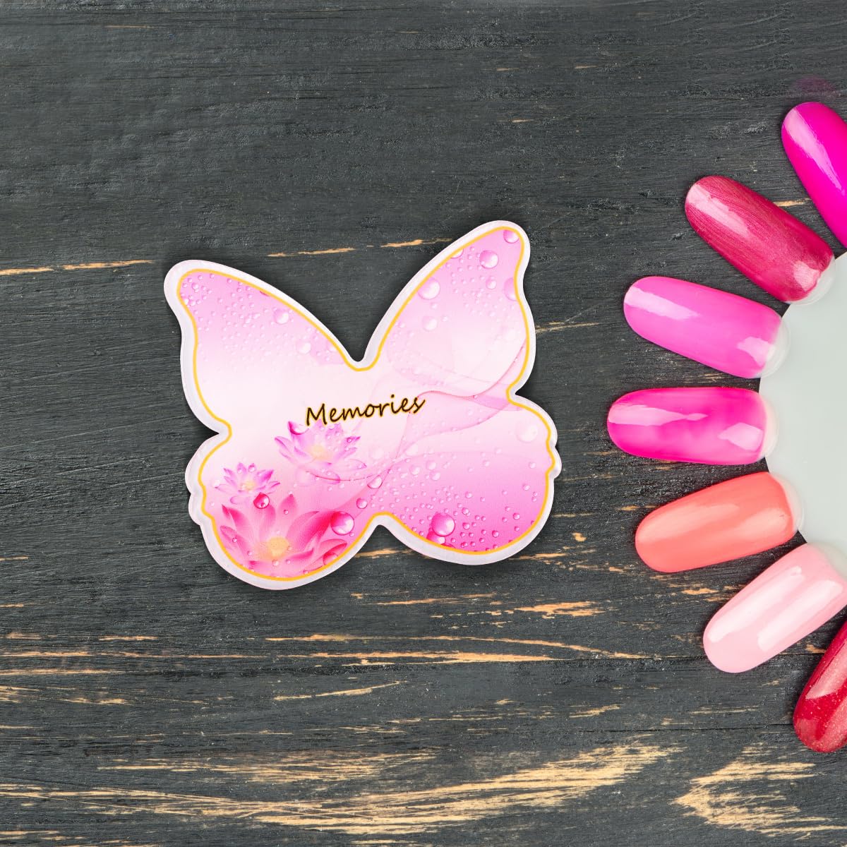 Resin Nail Art Palette: 2PCS Nail Art Palette Makeup Resin Mixing - Makeup Plate Nail Plates for Nail Art Nail Tip Holder Nail Art Display