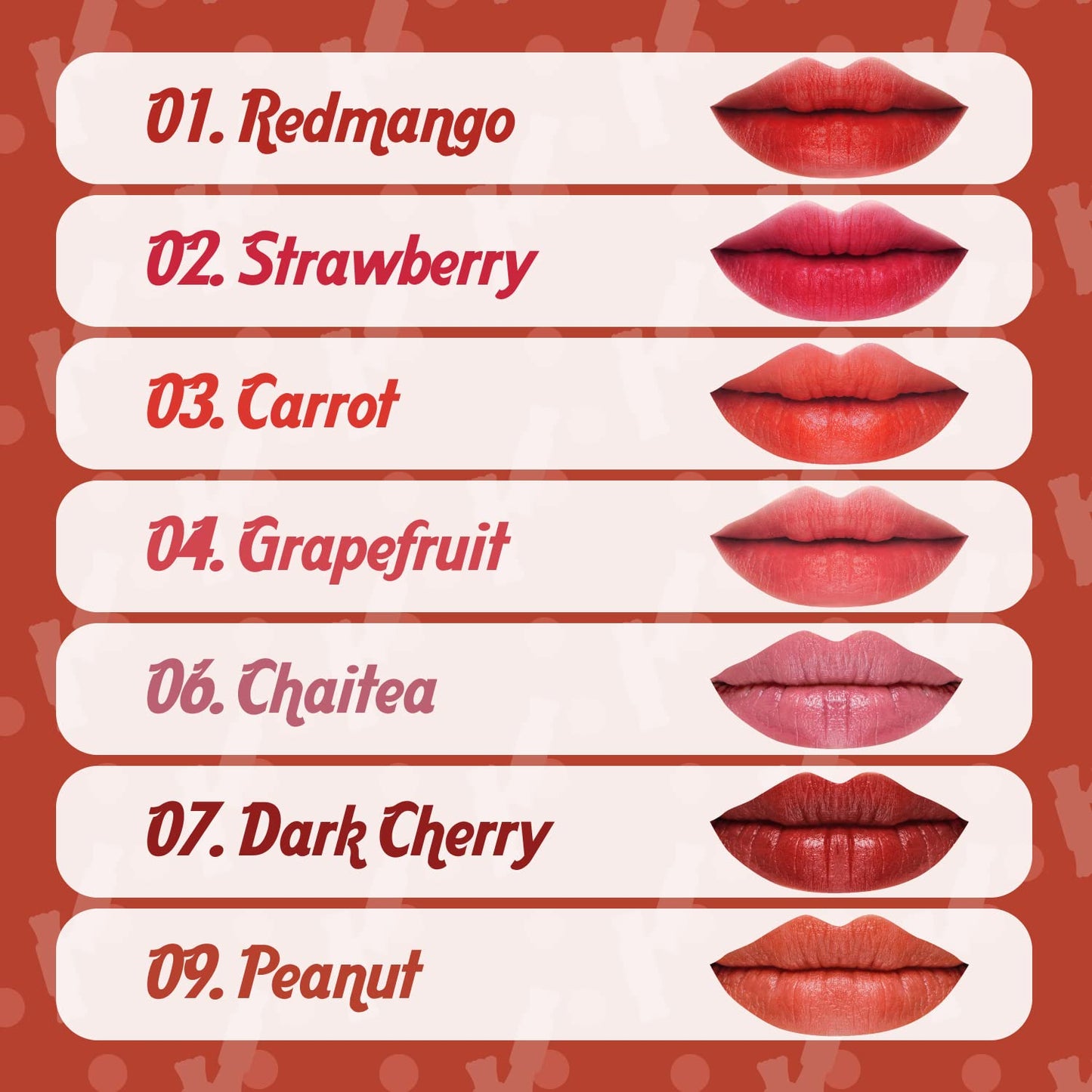 THESAEM Saemmul Mousse Candy Tint #9 Peanut Mousse - High Pigment Matte Finish Long Lasting Lip Stain with Honey Extracts to Hydrate Lips - Weightless & Smudge-Proof, 0.3 fl.oz.