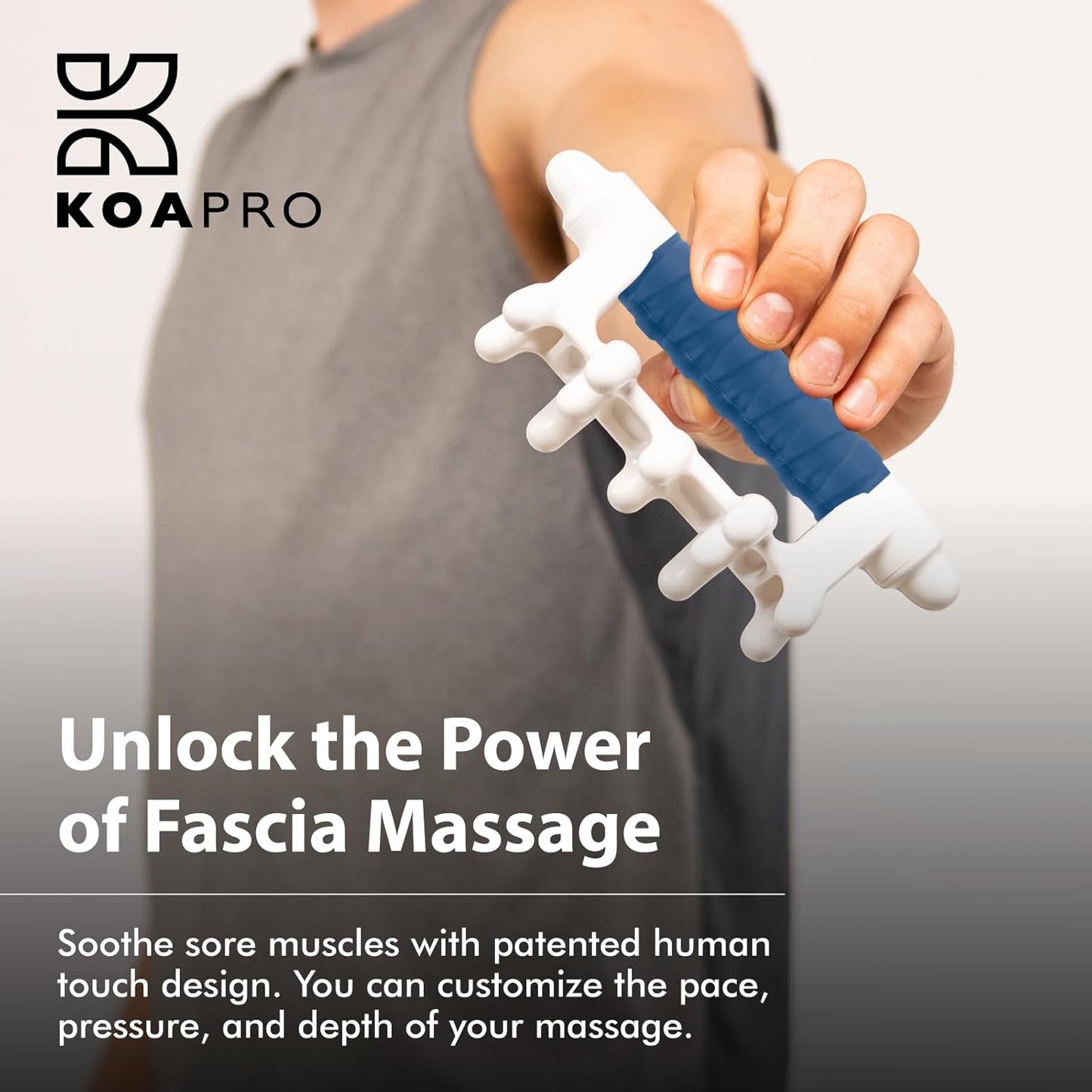 KOAPRO Fascia Massage Tool Blaster for Cellulite, Muscle Knots, Trigger Points - All-in-One Full Body Myofascial Release Tool, Facia Blaster, Targeted Tension Relief, Effective Back and Neck Massager