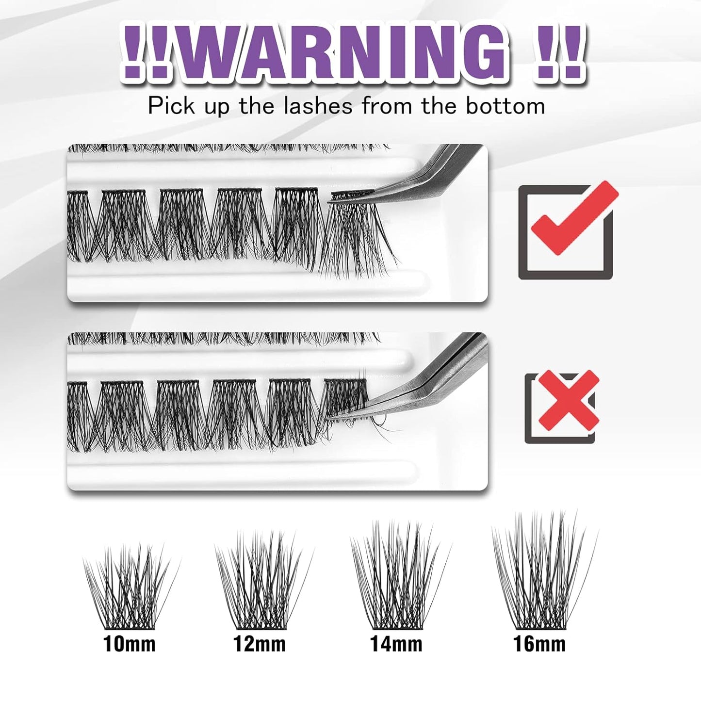 Lash Clusters 120 Clusters DIY Eyelash Extension Natural Look Lightweight Comfortable Handmade Reusable Individual Lashes False Eyelashes DIY at Home (Glamour-16mm)