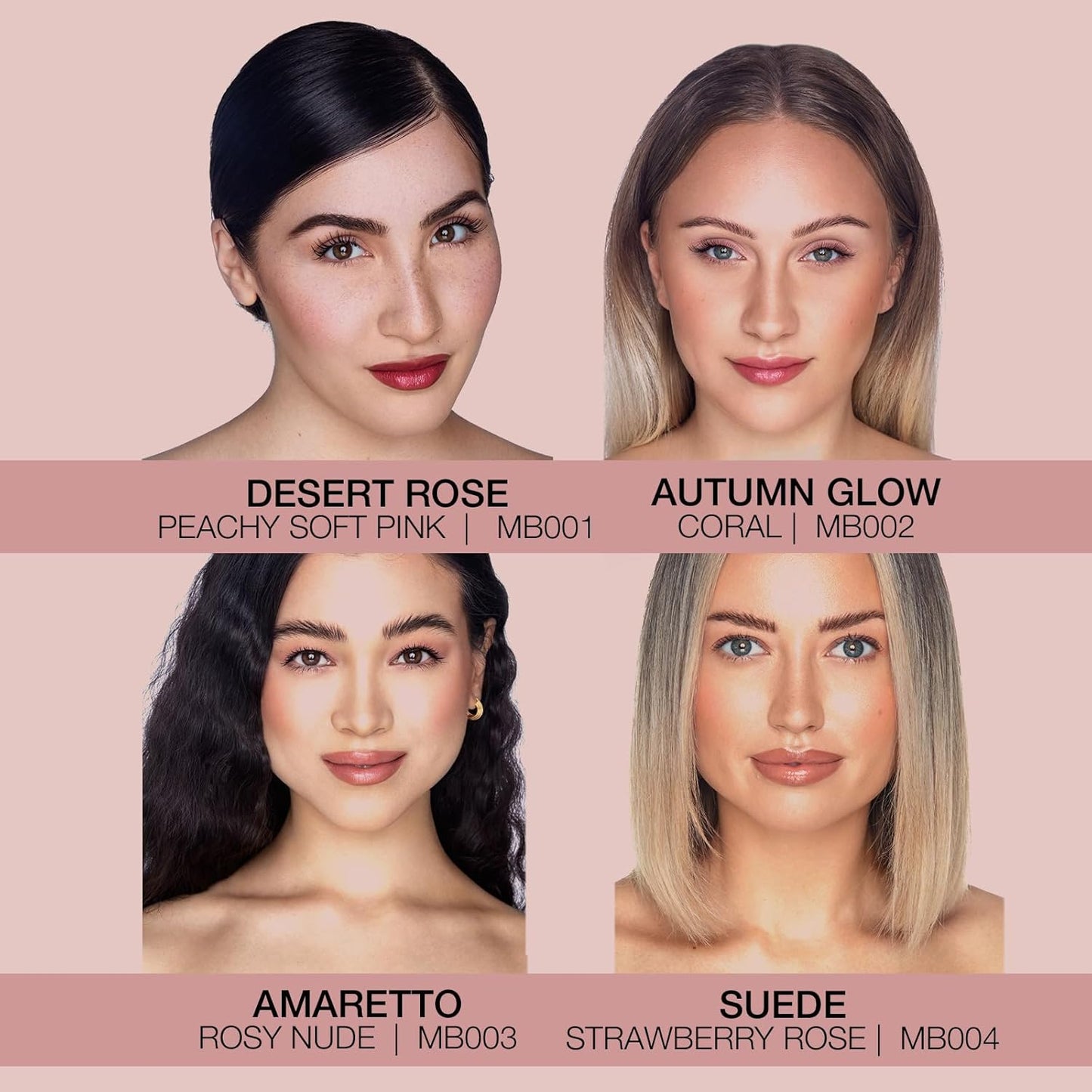 Bellapierre Mineral Blush – Loose Powder Blush, Lightweight Cheek Color, Warm Dewy Finish, Talc-Free, Hypoallergenic & Non-Toxic – 0.3 oz – Suede