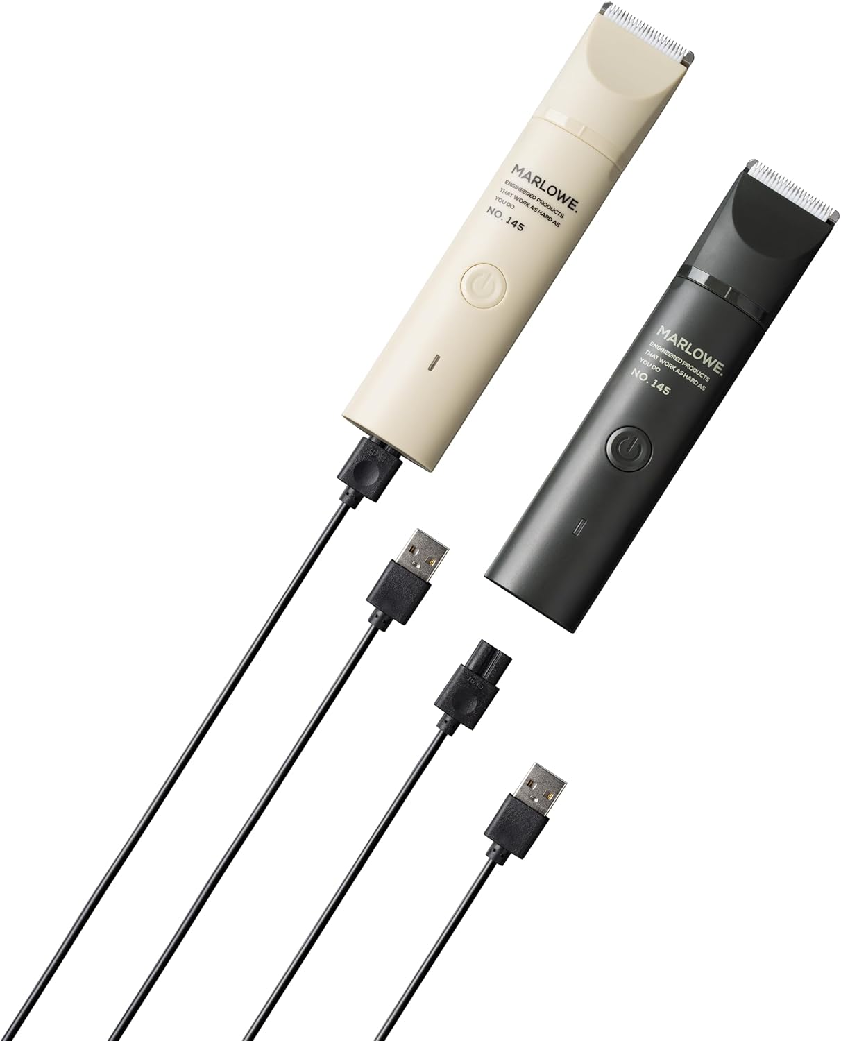 MARLOWE. Hair Trimmer Charging Cable, Black, 1 Replacement USB Cable for Body Hair Trimmer, 3 Ft Charger Cord