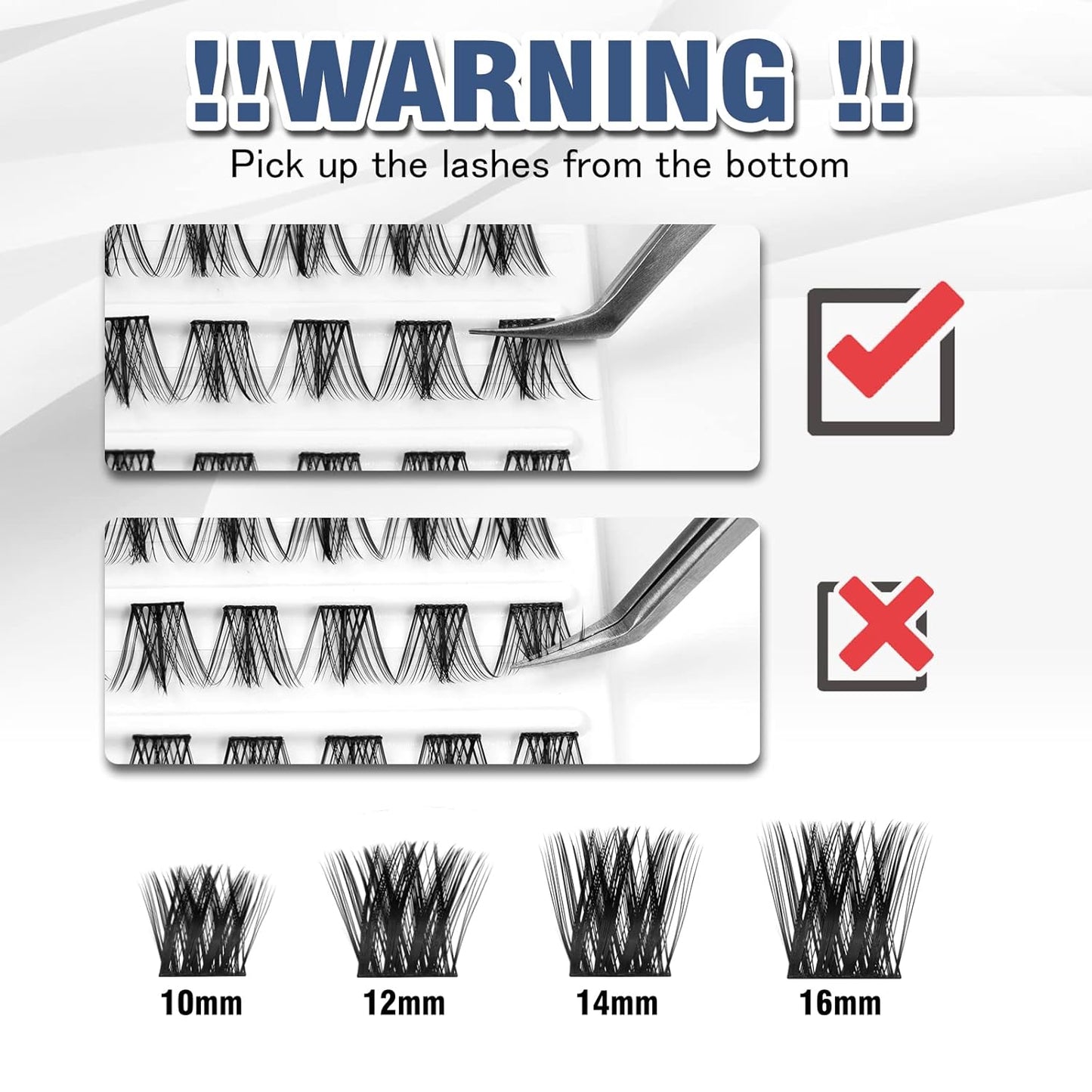 Lash Clusters 80 Clusters DIY Eyelash Extension Volume Lightweight Comfortable Handmade Reusable Individual Lashes False Eyelashes DIY at Home (Volume-14mm)
