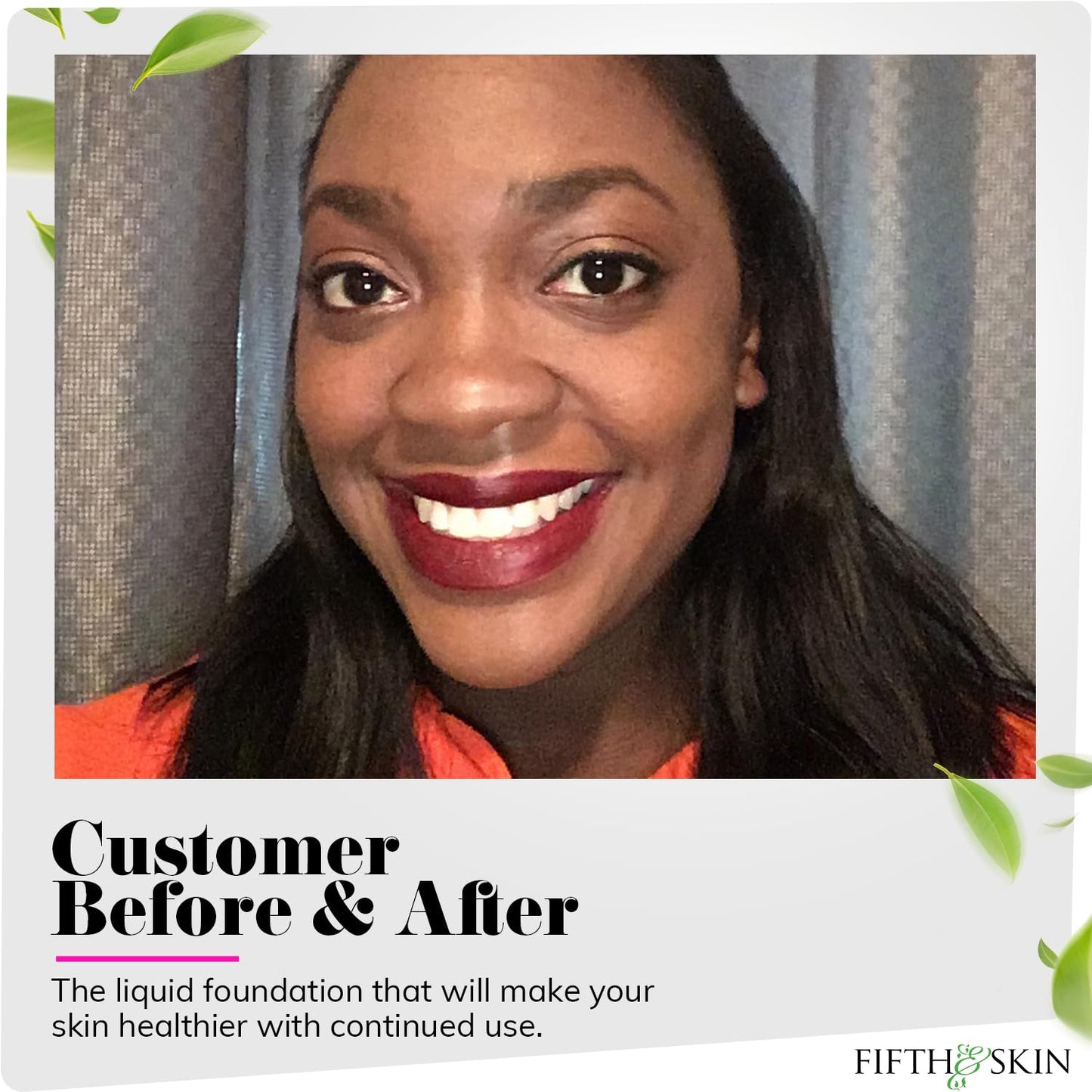 Fifth & Skin: Better’n Ur Skin Liquid Foundation (MOCHA LATTE) - Natural, Organic, Vegan, Cruelty-Free - Gluten-Free Beauty with Buildable Coverage and Palm-Free Luxury - 1 oz