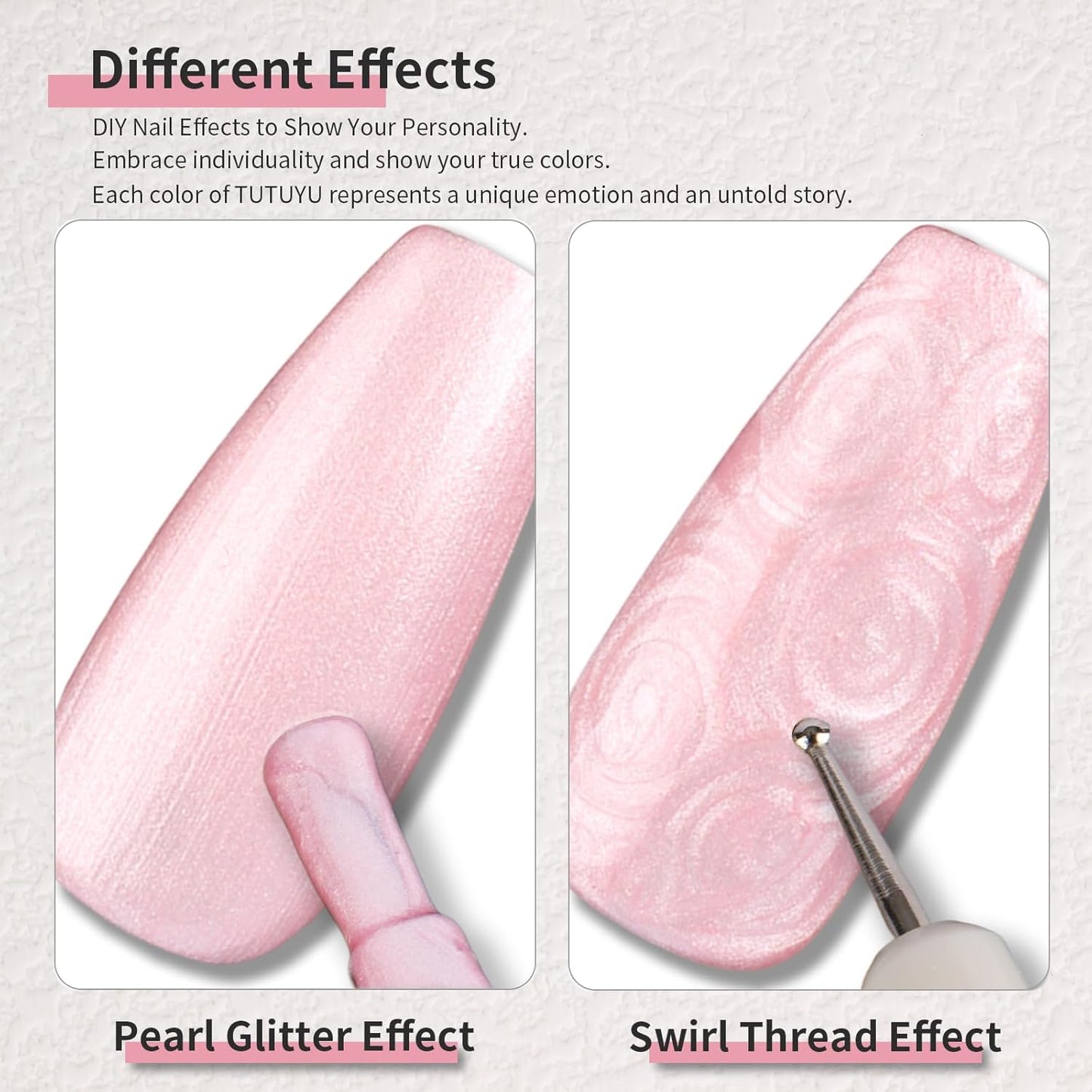 Light Pink Pearl Gel Nail Polish - 0.51 fl oz Pearl Peach Pink Shimmer Gel Polish for Manicure Salon or DIY Nail Art At Home - GP0028