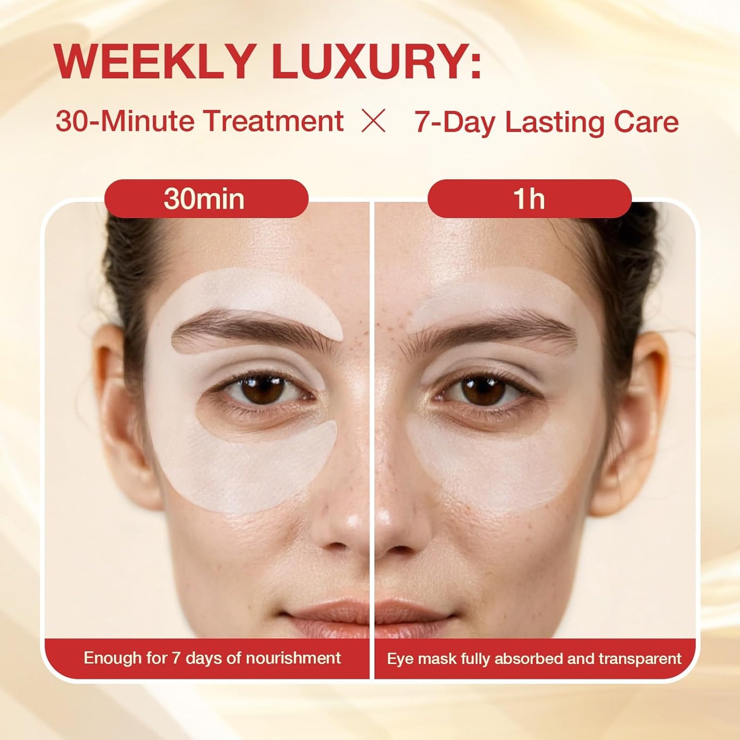 Under Eye Patches 360° Fit, Eye Mask with Collagen Peptide, PDRN, Retinol & Niacinamide, Eye Patches for Puffy Eyes and Dark Circles, Wrinkle Reduce for Women, Travel Essentials for Women 4pairs