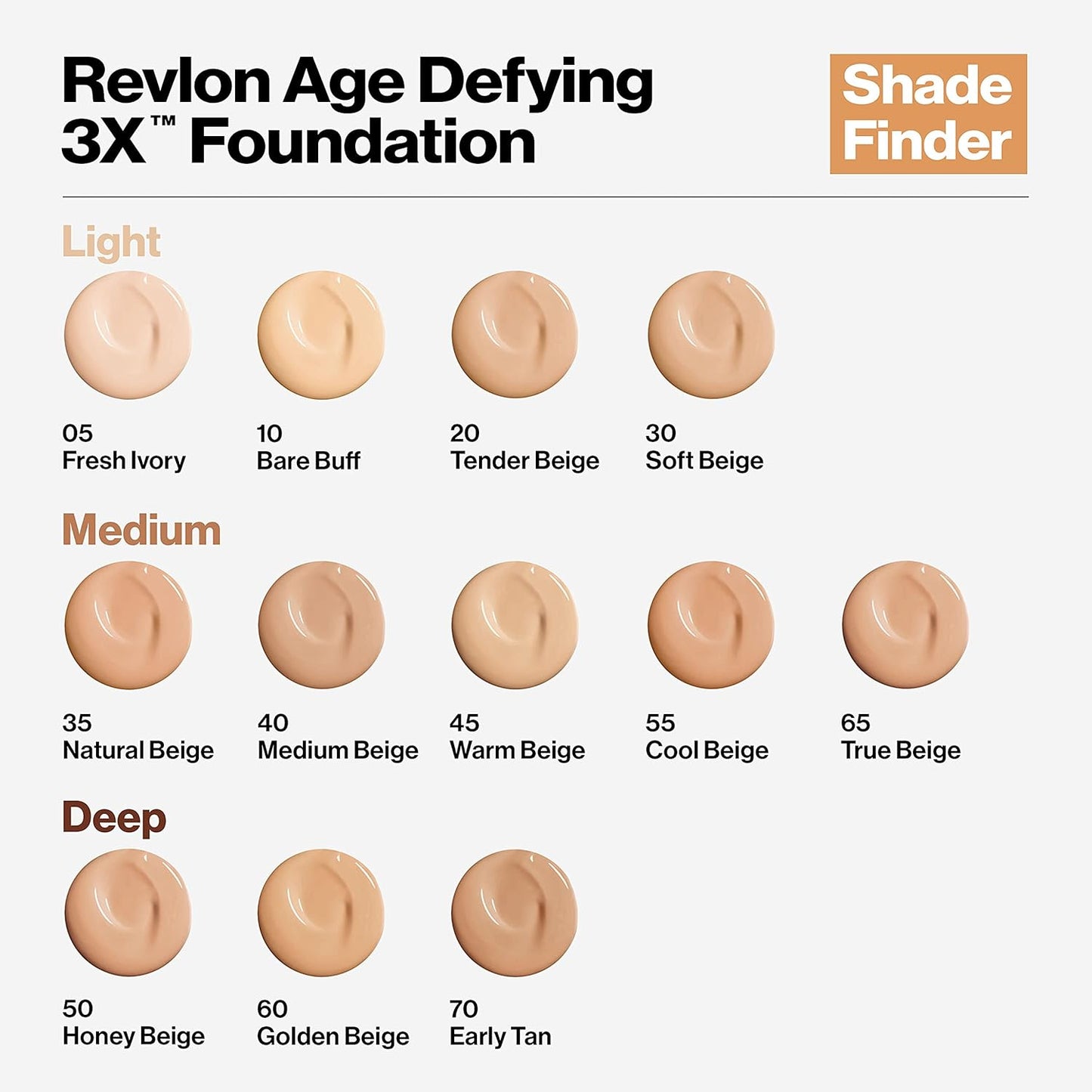 Revlon Age Defying 3X Makeup Foundation, Firming, Lifting and Anti-Aging Medium, Buildable Coverage with Natural Finish SPF 20, 060 Golden Beige, 1 fl oz