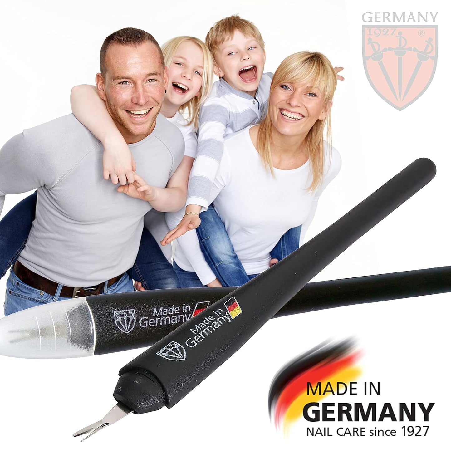 3 Swords Germany - Brand Quality Cuticle Knife Trimmer Remover Cutter (2 pcs.) Manicure Pedicure Grooming for Professional Finger & Toe Nail Care by 3 Swords, Made in Solingen Germany