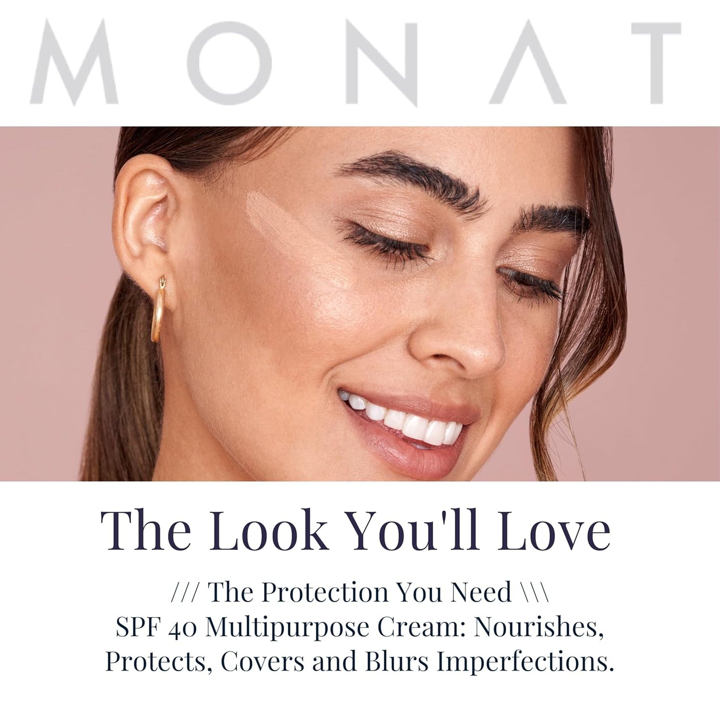Monat BB Cream SPF 40 - Vanilla Broad-Spectrum Moisturizer, Lightweight Tinted Coverage, Fragrance-Free, 35ml/1.18 fl. oz.