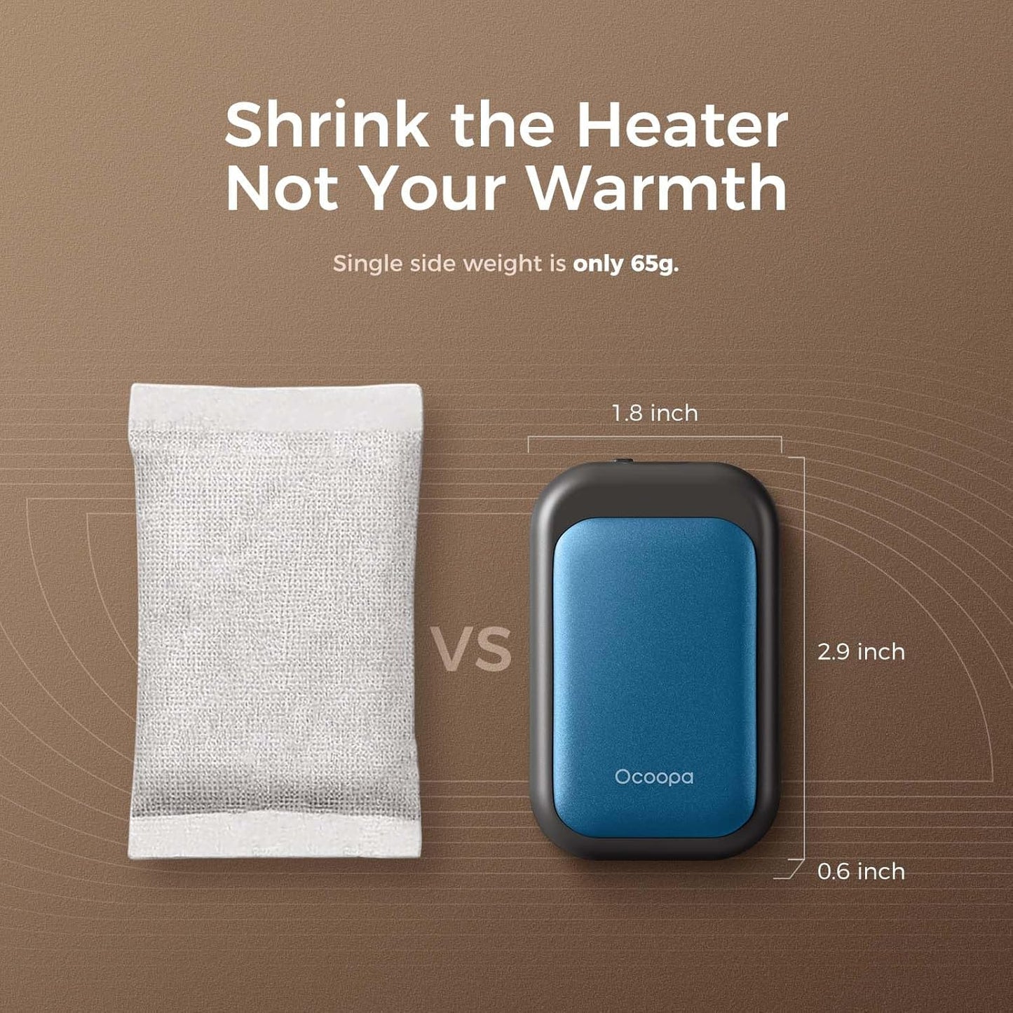 OCOOPA Magnetic Rechargeable Hand Warmers 2 Pack, Card-Style Electric AI Hand Warmers 5000mAh, Pocket Portable Hands Heater, UL Certified, for Men Women, Hunting Essentials, UT4 Young