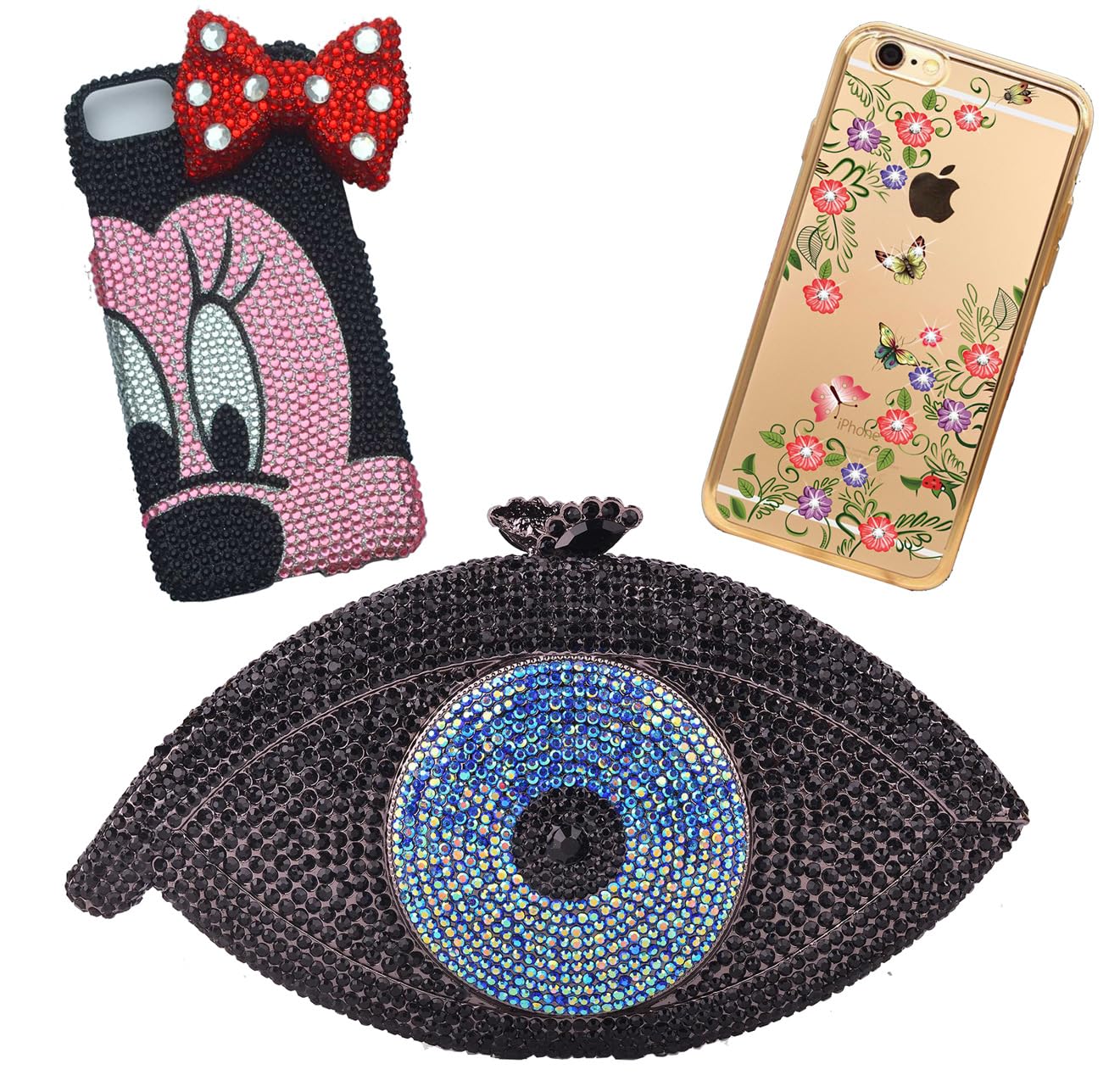 3000 Pieces SS6 2mm Flatback Rhinestones Clear Glass Round Gems Crystals for Nail Art DIY Crafts Clothes Shoes Bags (Sapphire)