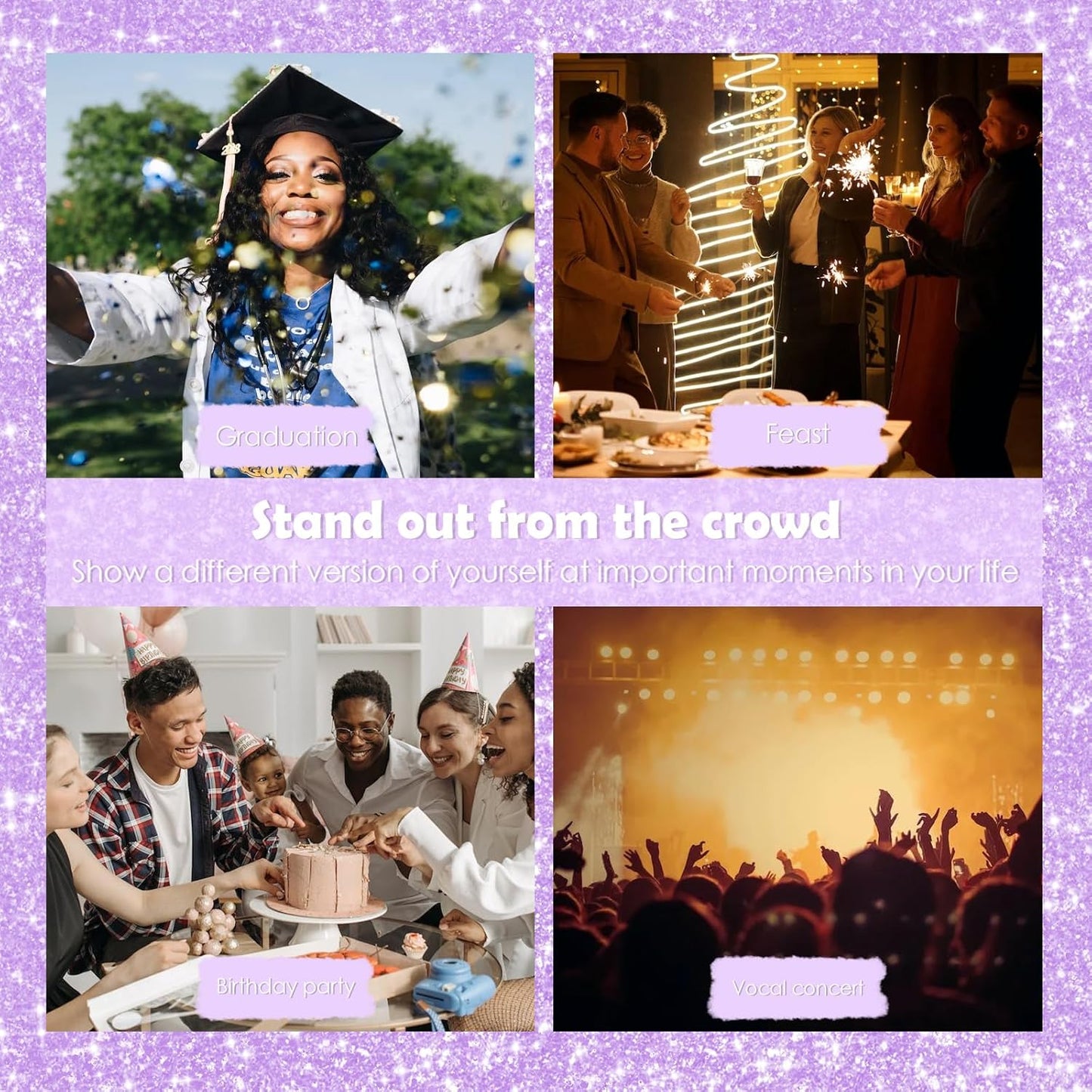 Yosca Body Glitter Spray, 30ML Loose Body Shimmer Powder Iridescent Hair Spray White Glitter Sparkle Highlighter Makeup Mardi Gras Concert Party Rave Accessories for Clothes Hair Face Nail Art