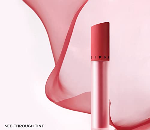 JUNG SAEM MOOL LIP-PRESSION See-Through Tint 0.14 Fl Oz, Soft Blurred Velvet Tint with Lightweight Long lasting Hydration, Seamless Fit Texture, Mood Tone Color, Korean Lip Makeup (PEONY CHIFFON)
