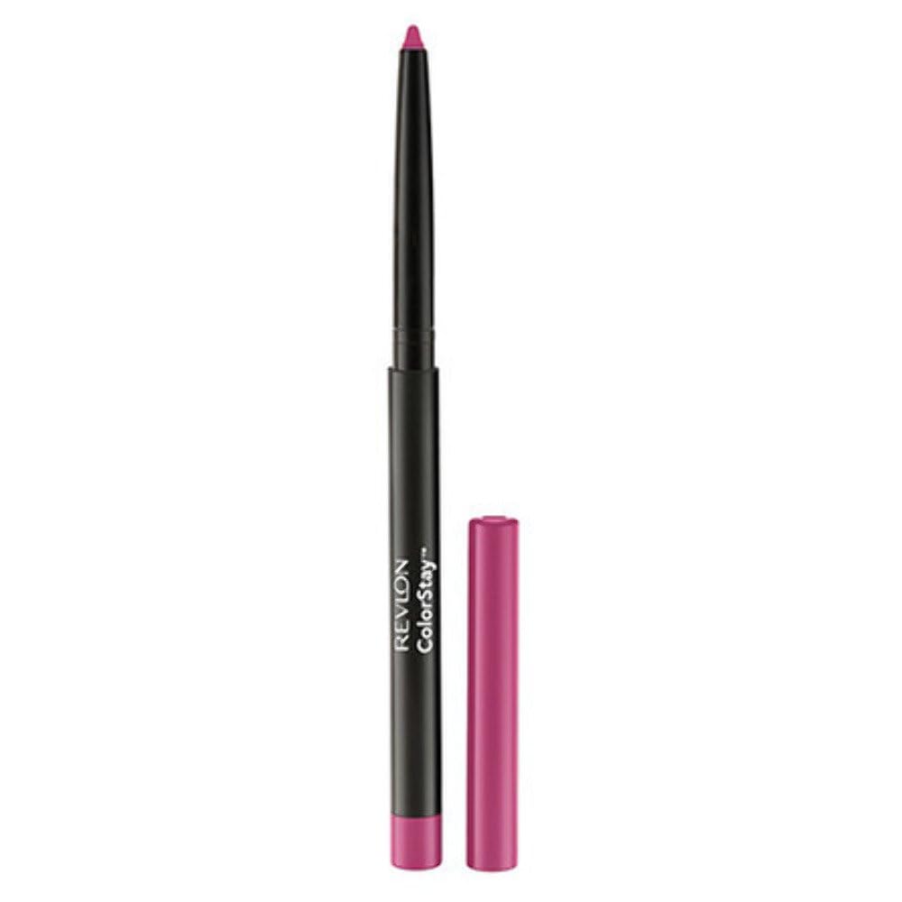 Revlon Colorstay Lip Liner Makeup with Built-In Sharpener, Longwear Rich Colors, Smooth Application, 677 Fuchsia, 0.01 oz