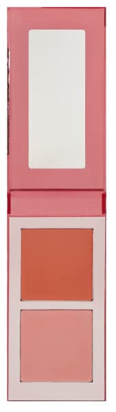 Juvia's Place Blushed Duo Blush - Two Tone Pigmented Buildable Pressed Mineral Powder - Rosy Natural Cheeks Matte Fresh Finish for All Skin Color -Volume2
