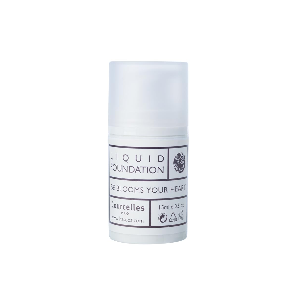 [Courcelles] Liquid Foundation 15ml (0.507oz) [K-Beauty] Made in Korea (NO.500-Dark Beige)