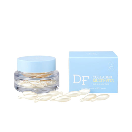 Multi-Vita Capsule Ampoule – Anti-Wrinkle Firming Serum with Hyaluronic Acid, Collagen & Ceramide, Vegan Vegetable Oil Base, Deep Hydration, Korean Skin care, 30 Capsules