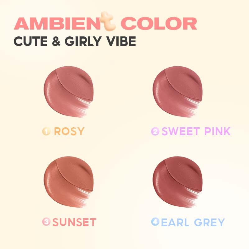 COLORKEY Soft Mist Multi-Purpose Cream | Lips & Cheeks | Eyes | Creamy | Moisturizing | Blendable Color (03 SUNSET, 2.5g)