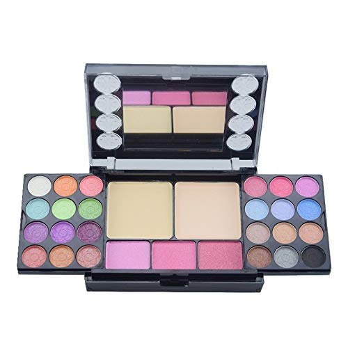Eyeshadow Palette Makeup Palette 33 Bright Colors Matter and Shimmer Lip Gloss Blush Brushes Cosmetic Makeup Eyeshadow Highly Pigmented Palette