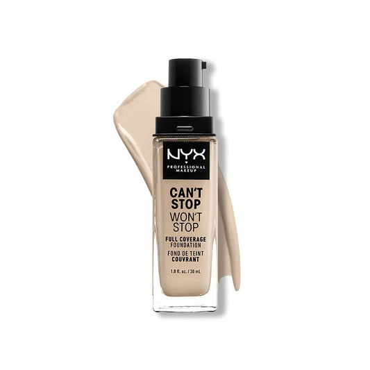 NYX PROFESSIONAL MAKEUP Can't Stop Won't Stop Foundation, 24h Full Coverage Matte Finish - Fair