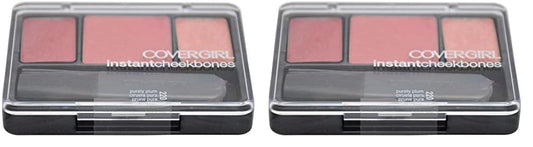 COVERGIRL Instant Cheekbones Contouring Blush Purely Plum 220, 0.29 Ounce Pan (packaging may vary) (Pack of 2)