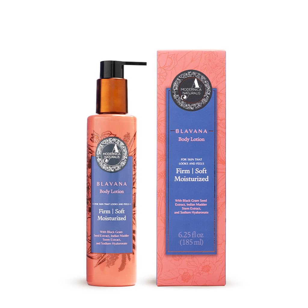 A. Modernica Blavana Body Lotion | Ayurvedic-Based Moisturizer for Dry, Aging Skin | Enriched with Black Gram, Manjistha, Almond Oil & Sesame Seed Oil | Lightweight & Fast-Absorbing | 6.25 fl oz