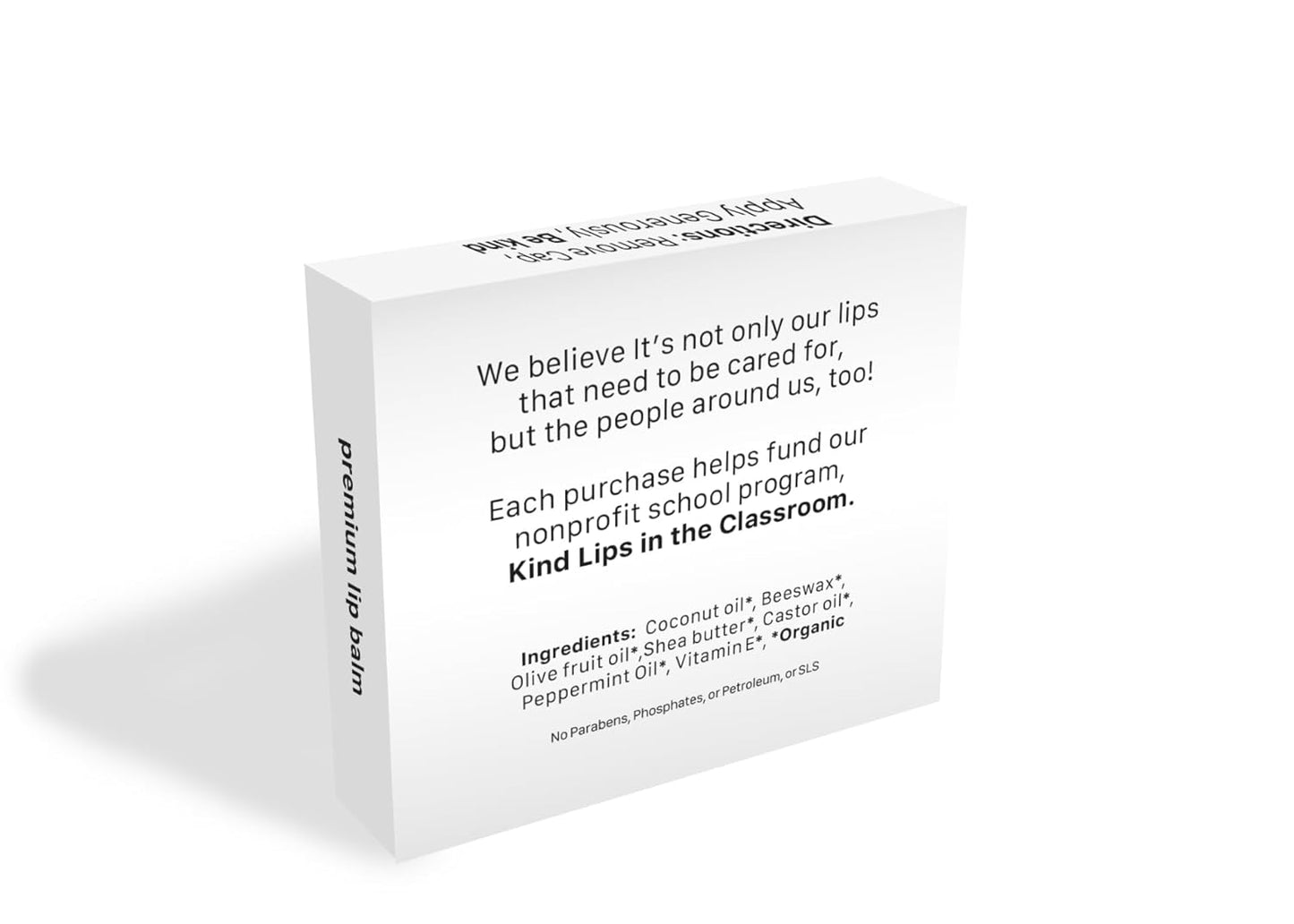 Kind Lips Mint Mint Lip Balm 2-Pack - USDA Organic, Extra Minty Cooling Chapstick Alternative | Gluten-Free, Cruelty-Free