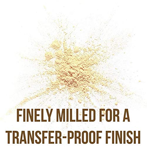 Beauty Bakerie Flour Setting Powder for Foundation, Loose Face Powder Makeup, Perfect for Oily Skin, Long-Lasting Matte Finish, Ideal for Baking and Blurring, 0.5oz, Cassava (Yellow)