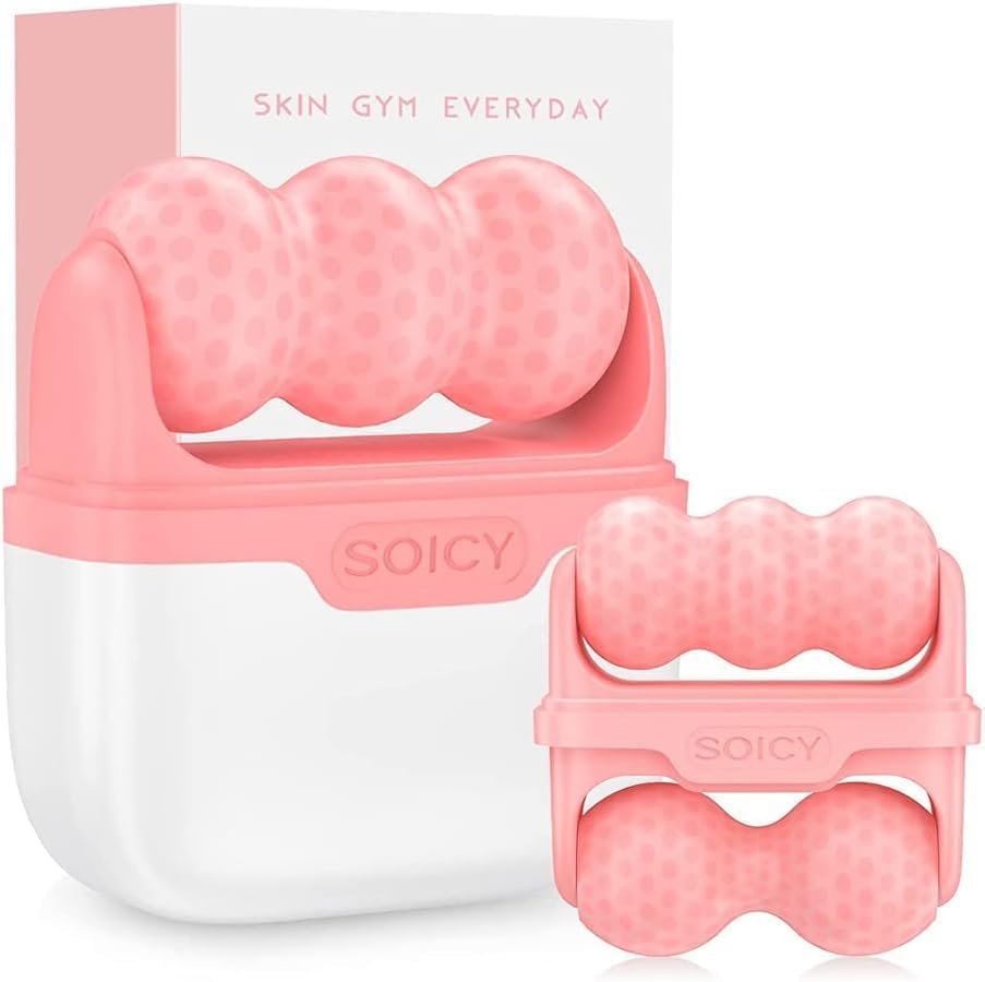 OPENDGO Ice Roller for Face Facial Massager for Eye Puffiness, Reduces Wrinkles, 2 in 1 Facial Skin Care Tool for Body Cold Therapy Tools