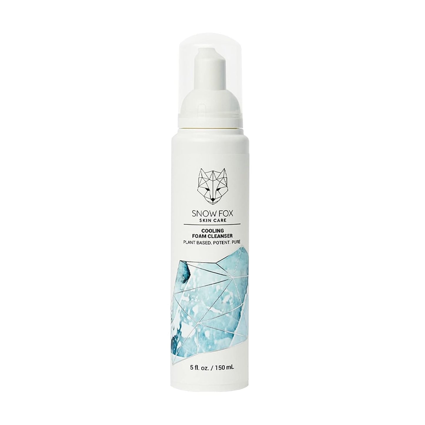 Snow Fox Cooling Foam Cleanser with Organic Aloe Vera Juice, 150 ml