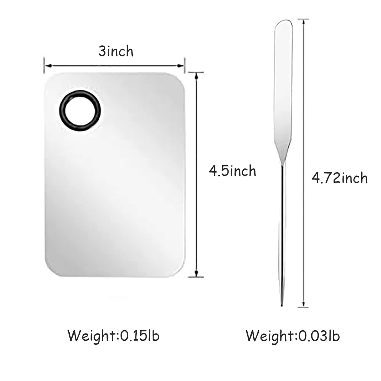 YOCASII Foundation Palette, Foundation Spatula, Makeup Mixing Palette, Makeup Spatula Tool, Makeup Mixing Tray, Nail Art Palette for Mixing Foundation Nail-Art