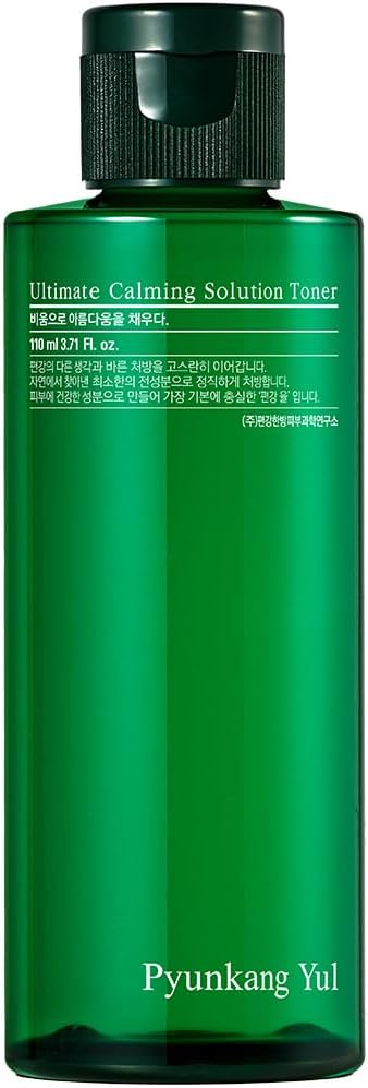 [PKY] Pyunkang Yul Ultimate Calming Solution Toner with Honeysuckle Flower, Ceramides, Hyaluronic Acid, Centella Asiatica, for Moisturized, Nourishing, Sensitive, Tired Facial Skin 3.71fl.oz.