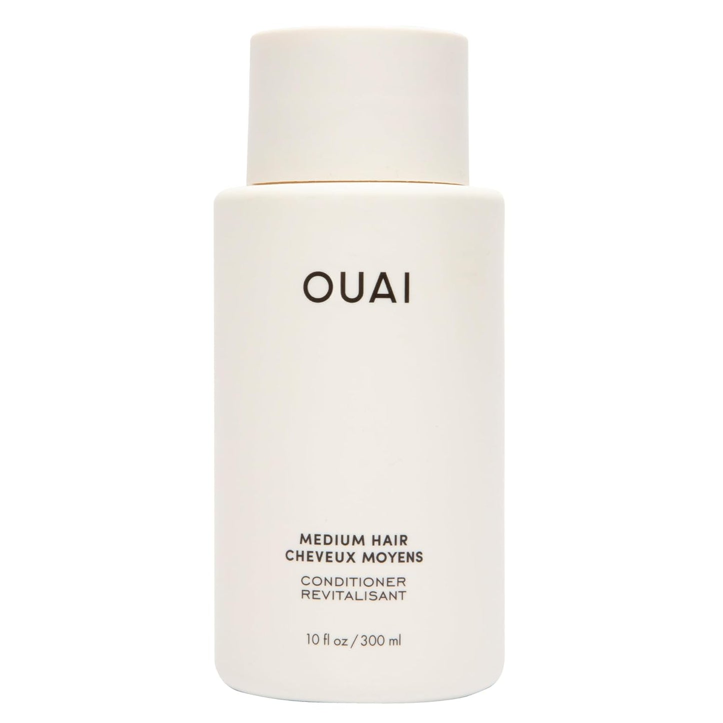OUAI Medium Conditioner - Hydrating Hair Conditioner with Coconut Oil, Babassu Oil, and Keratin - Strengthens, Repairs and Adds Shine - Paraben and Phthalate Free Hair Care Products (10 Oz)