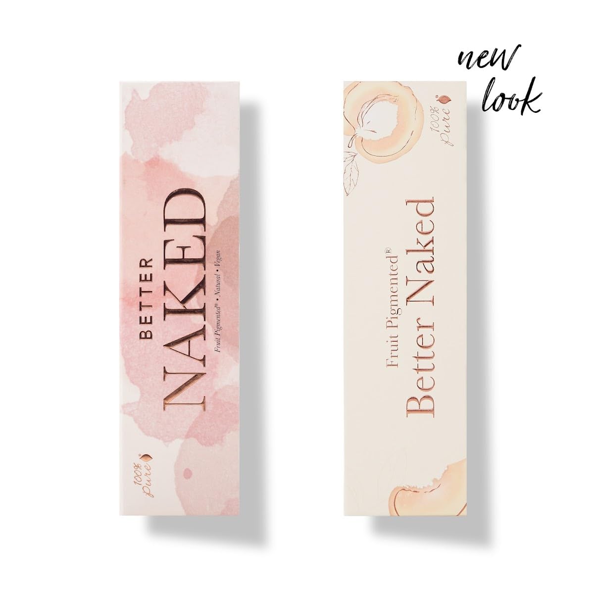 100% PURE Better Naked Makeup Palette All in One Compact 3 Eyeshadow, Blush, Face Highlighter, Fruit Pigmented Natural Nude Neutral Look for All Skin Types - Vegan (Soft Rose, Taupe, Beige Tones)