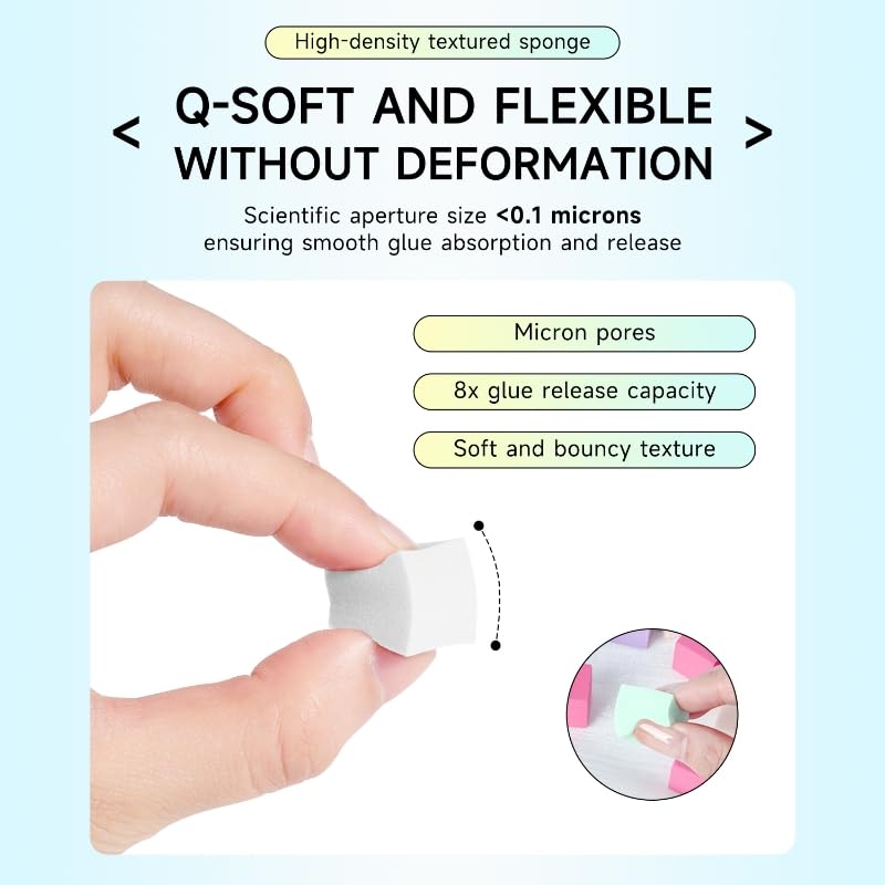 Nail Sponges Set for Ombre Gel,Nail Art Tools Set-50Pcs Nail Sponges With Gold Grabbing Pen 6*nail art pen 50Color-mixing paper Transparent Plastic Storage Box Used to Store Nail Art Tools