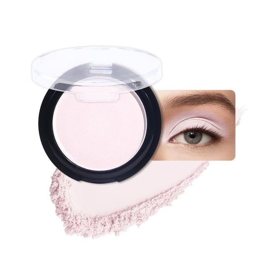 Monochrome Matte Eye Shadow Palette,Pearl Pink Neutral Nude Matte Pressed Powder Single Eyeshadow,Natural Long Lasting Naturing-Looking Eyeshadow,Talc,Paraben Vegan & Cruelty Free