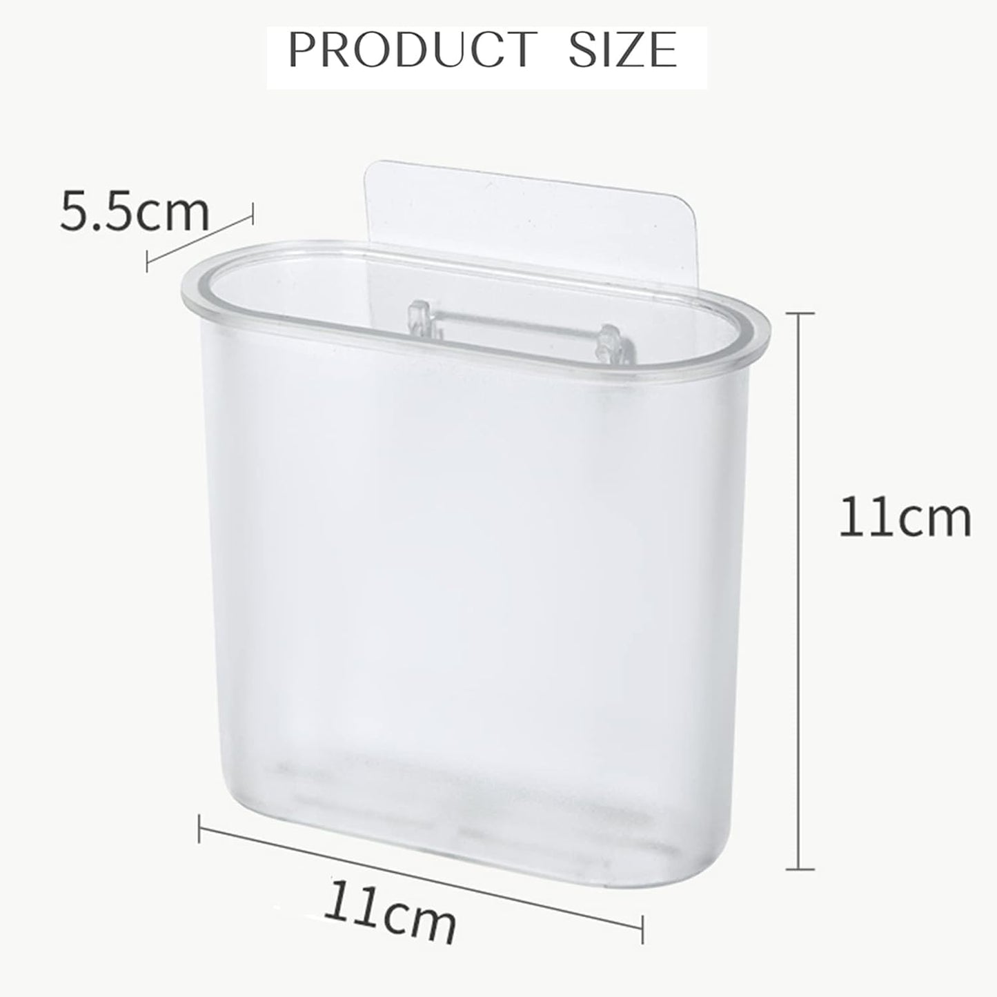 2 Packs Toothbrush Holders Wall Mounted, Self Adhesive Tooth Brush Holder for Bathroom Electric Toothbrush Toothpaste Razor Holder Bathroom Accessories(Clear)