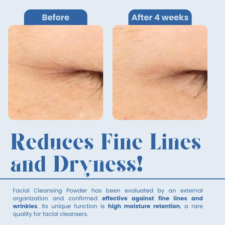 FANCL Facial Cleansing Powder - Japanese Facial Cleanser, Face Wash, Luxurious Foaming Lather, Hydrating, Preservative Free, Clean Skincare for Sensitive Skin [US Exclusive Edition]