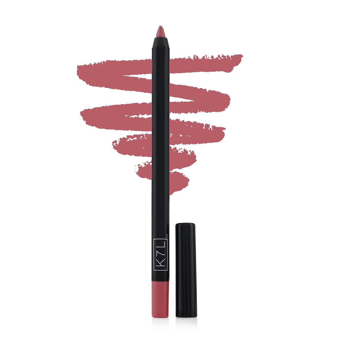 K7L Dark Pink Lip Crayon (Vegan) - Long Lasting and Waterproof - Buff