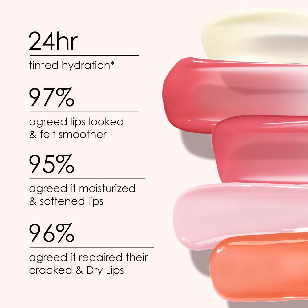 CATKIN Lip Balm Color Tinted Lip Stain Ultra Hydrating Moistrurizer Chapstick with Vitamin E Nourishing For Cracked & Dry Lips 0.12 oz C06 Camellia